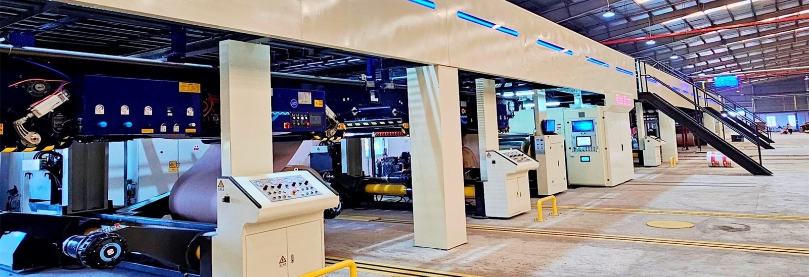 qualité 3/5Ply Smart ligne de production de carton ondulé Usine