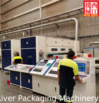 Améliorez l'efficacité de l'emballage avec les machines complètes de fabrication de carton ondulé 7 plis