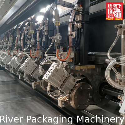 Ligne de production complète de carton ondulé pré-imprimé entièrement automatique à 5 plis