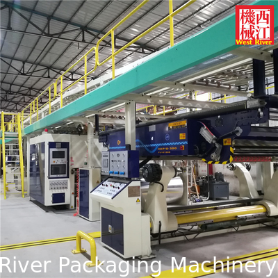 Système ERP de machine à fabriquer du carton ondulé complet à 5 plis de haute qualité