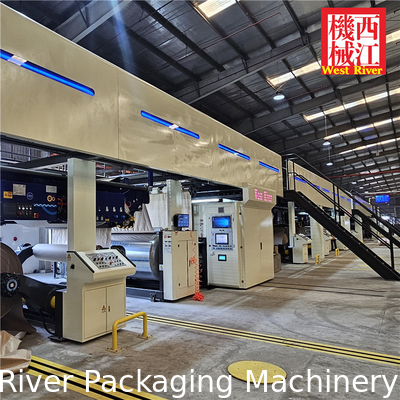 Ligne de production de carton ondulé 7Ply entièrement automatique