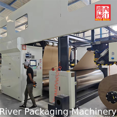 Completement automatique 7Ply équipement de corrugateurs complets fin humide et fin sèche machine pour la fabrication de boîtes de carton de colis colorés