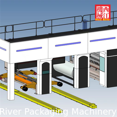 Ligne de production de carton ondulé 5 plis entièrement automatique série WJ200 Machine de fabrication de cartons en carton