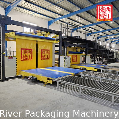 Ligne de production de carton ondulé 5 plis entièrement automatique série WJ200 Machine de fabrication de cartons en carton
