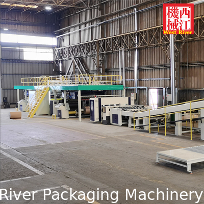 2Ply Single Face Cardboard Sheet - Cut-off Down Stacker 1,3 mètre hauteur d'empilement efficace
