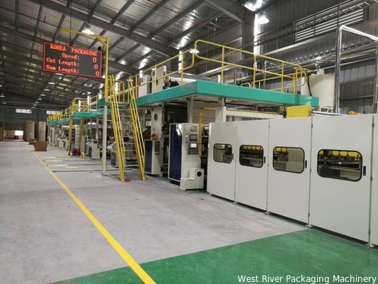 Machine simple faceuse positive | Machine de fabrication de carton ondulé | Onduleuse 2 plis