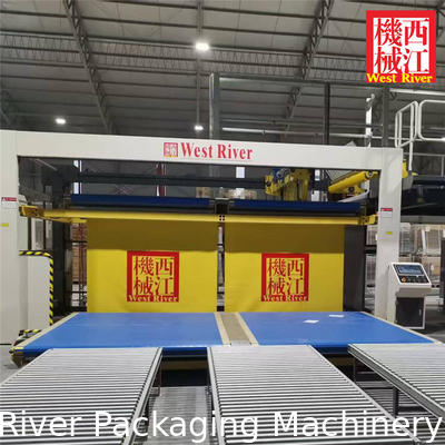 Fully Automatic Cardboard Down Stacker Stacking Machine Servo Control Double Layers