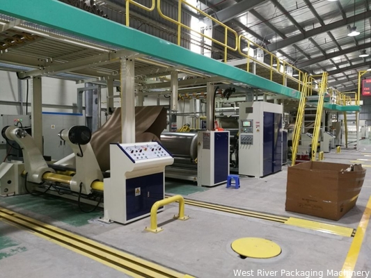 Type d'économie 5Ligne de production automatique de carton ondulé