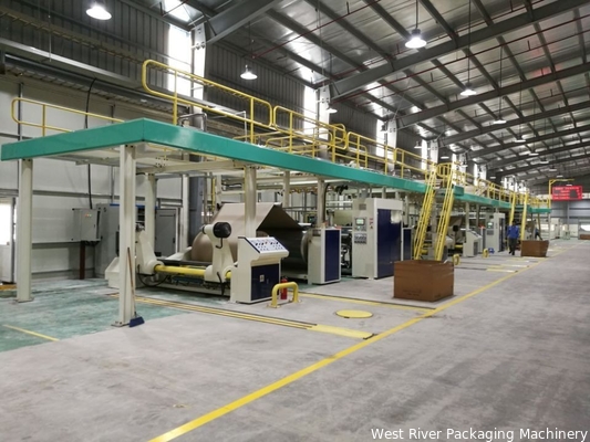 Type d'économie 5Ligne de production automatique de carton ondulé