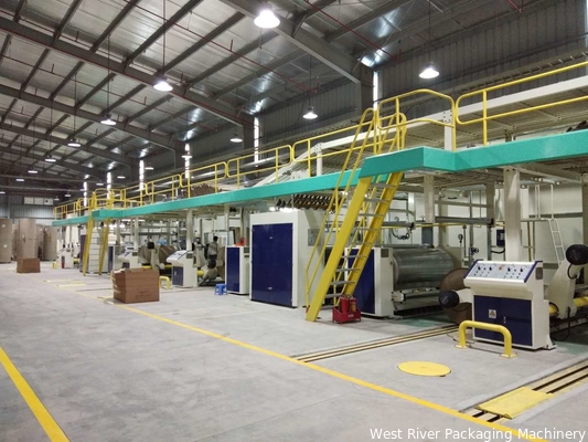 Machine simple faceuse positive | Machine de fabrication de carton ondulé | Onduleuse 2 plis