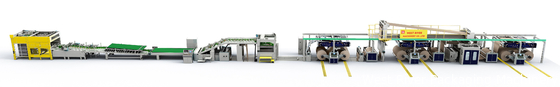 Corrugateur et stratifieuse complète entièrement automatique en ligne 2 plis simple face pour carton