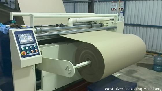 Automatic Rewinder - Single Face Cardboard Rewinding Machine - Corrugated 2Ply Paper Roll Rolling