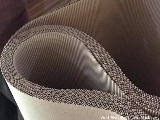 Ligne de production à face unique ondulée à deux couches rentable - 0,4 mm - 7 mm d'épaisseur
