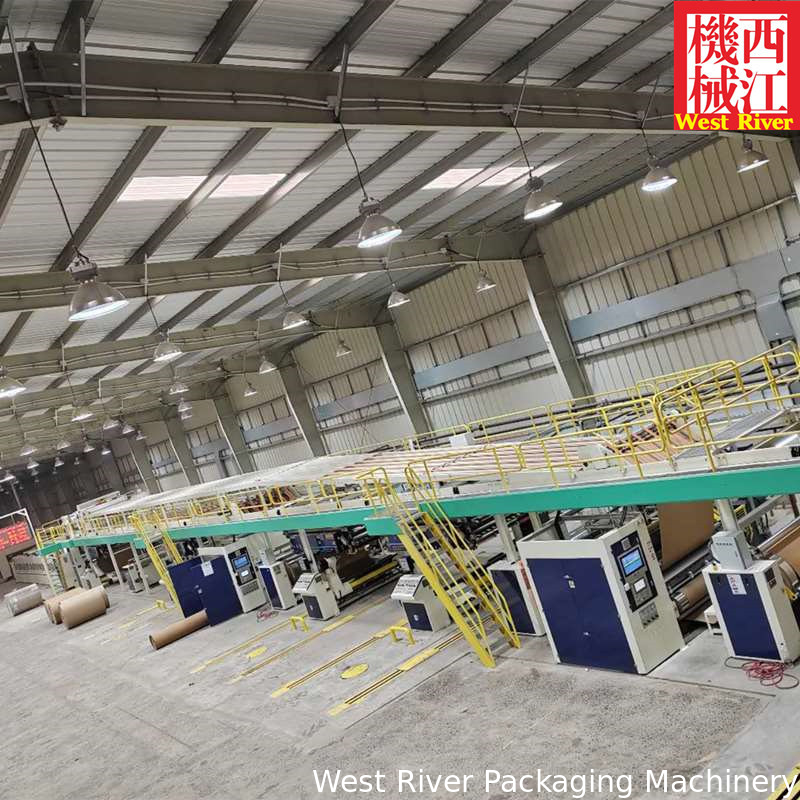 Ligne de production de carton ondulé 3Ply