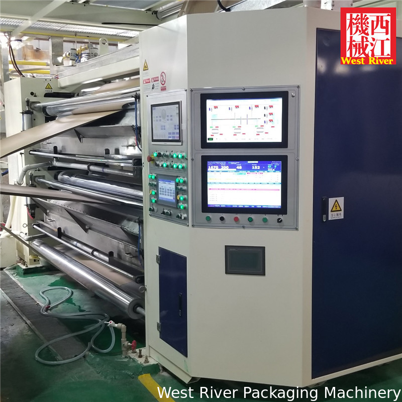 Machine à encoller pour machine à cannelure 7 plis Ligne d'emballage en carton entièrement automatique