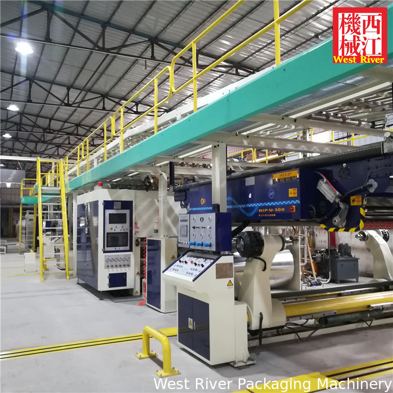 Ligne de production de machines pour boîtes en carton ondulé à 3, 5 et 7 plis