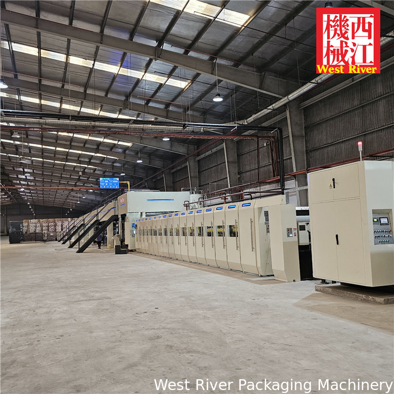 Ligne de production de carton ondulé 3/5/7 couches avec contrôle de température intelligent Vitesse 300M/min Largeur2200 C B E F Fluts
