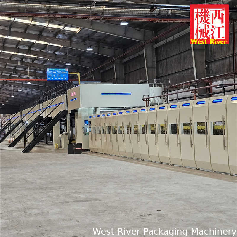 NOUVELLE LIGNE DE PRODUCTION COMPLÈTE DE CARTON ONDULÉ BECKHOFF 3 plis, 5 plis, 7 plis