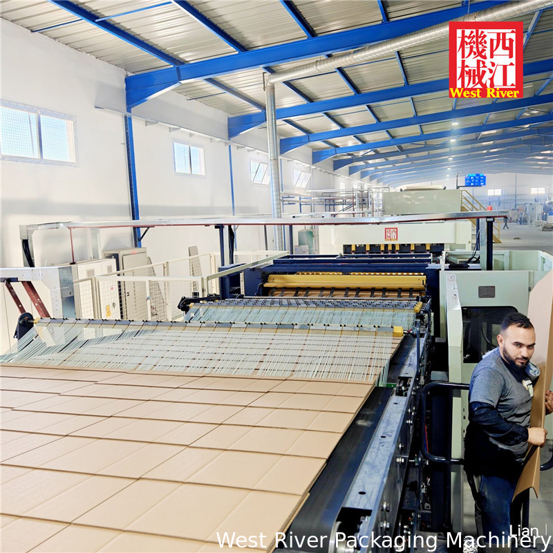 Completement automatique 7Ply équipement de corrugateurs complets fin humide et fin sèche machine pour la fabrication de boîtes de carton de colis colorés