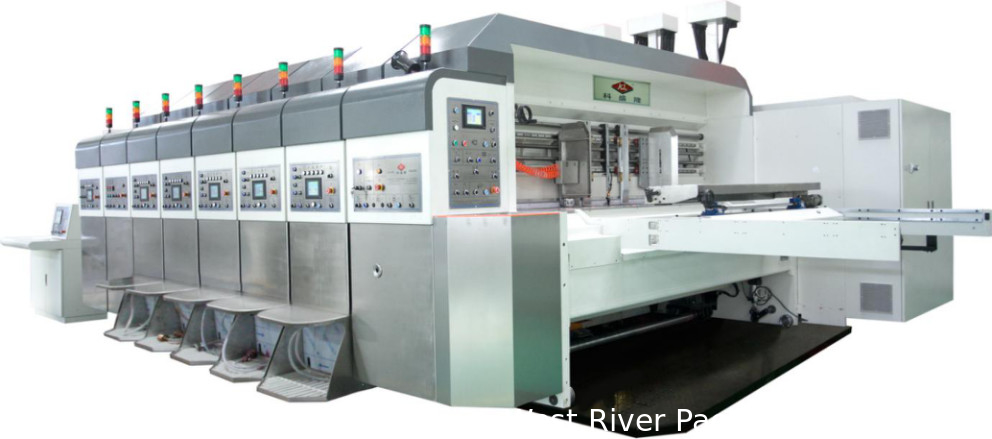 K6-1600X3200 FLEXO 4 COLOR PRINTING SLOTTING DIE-CUTTING VIBRATEUR et emboutisseur